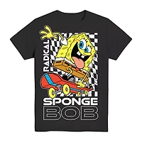 Little & Big Kid Boys Crew Neck Short Sleeve Regular Fit Spongebob Graphic T-Shirt