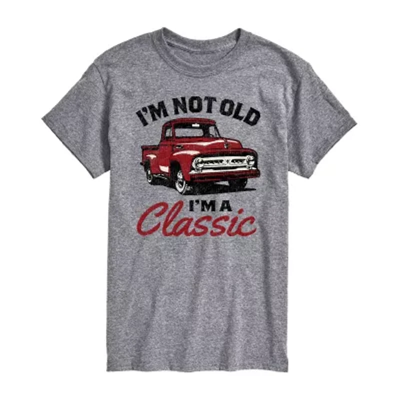 Mens Short Sleeve Classic Truck Graphic T-Shirt