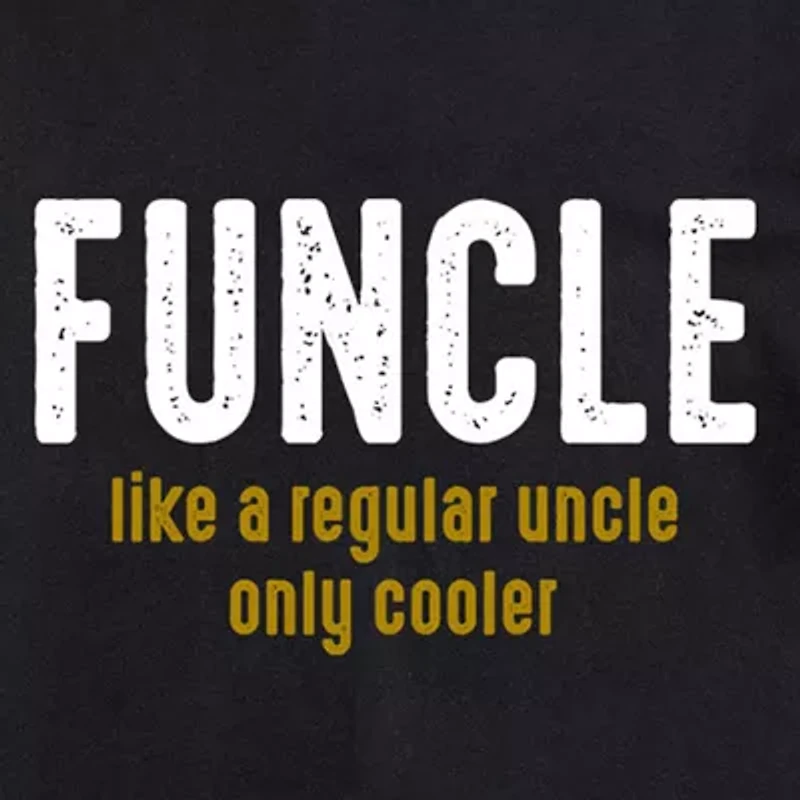 Mens Short Sleeve Fun Uncle Graphic T-Shirt