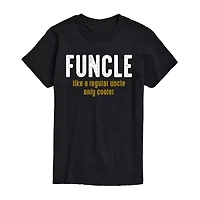 Mens Short Sleeve Fun Uncle Graphic T-Shirt