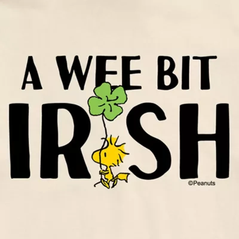 Mens Short Sleeve Peanuts St. Patrick's Day Graphic T-Shirt