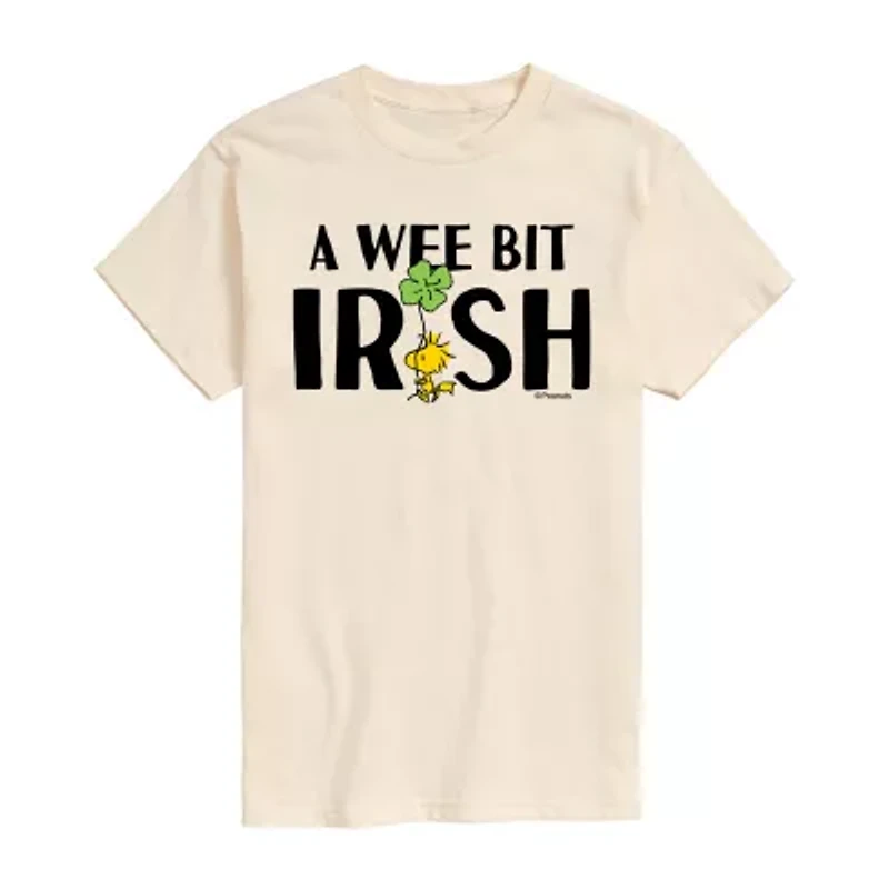 Mens Short Sleeve Peanuts St. Patrick's Day Graphic T-Shirt