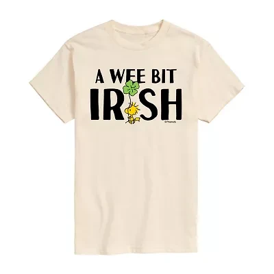 Mens Short Sleeve Peanuts St. Patrick's Day Graphic T-Shirt