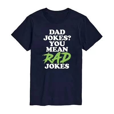 Mens Short Sleeve Dad Jokes Graphic T-Shirt