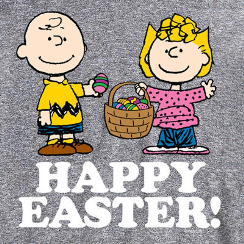 Mens Short Sleeve Peanuts Easter Graphic T-Shirt