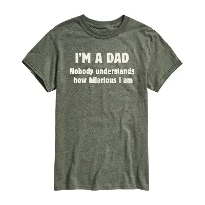 Mens Short Sleeve Dad Graphic T-Shirt