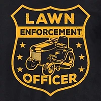 Mens Short Sleeve Lawn Enforcement Graphic T-Shirt