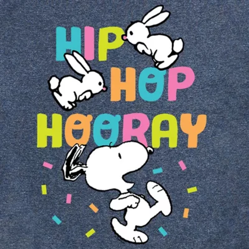 Mens Short Sleeve Peanuts Easter Graphic T-Shirt