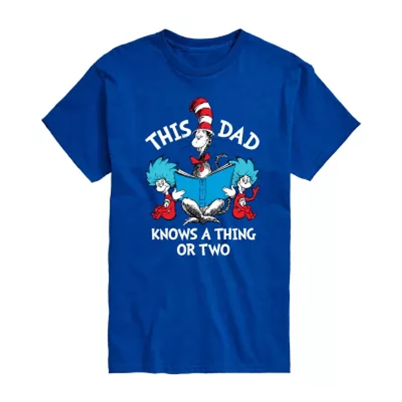 Mens Short Sleeve Dr. Seuss Dad Graphic T-Shirt