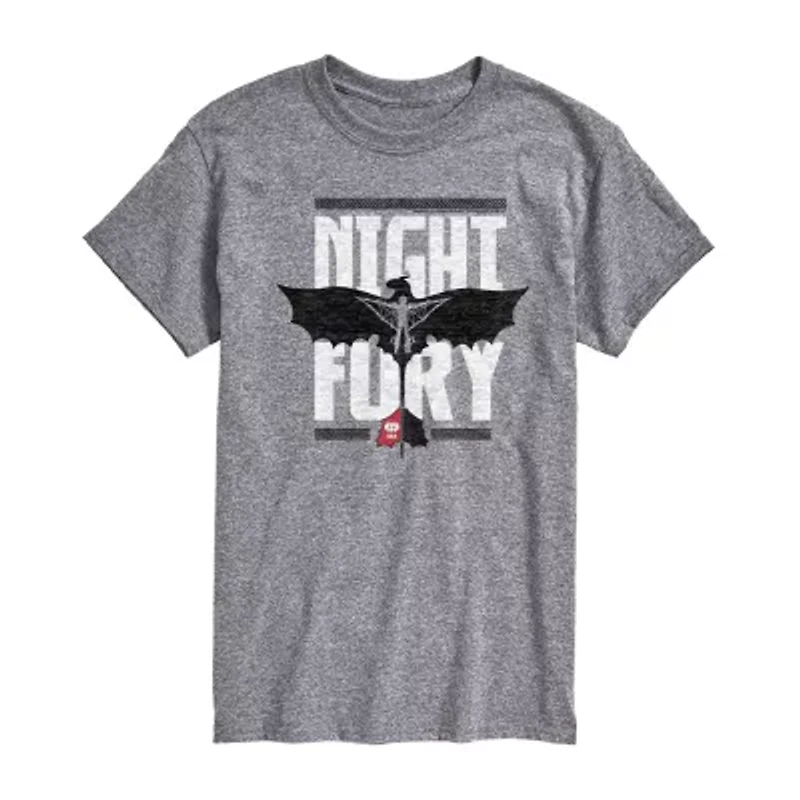 Mens Short Sleeve How To Train Your Dragon Graphic T-Shirt