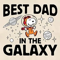 Mens Short Sleeve Peanuts Best Dad Graphic T-Shirt