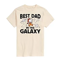 Mens Short Sleeve Peanuts Best Dad Graphic T-Shirt