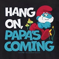 Mens Short Sleeve Smurfs Graphic T-Shirt