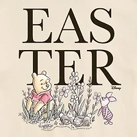 Mens Short Sleeve Winnie The Pooh Easter Graphic T-Shirt