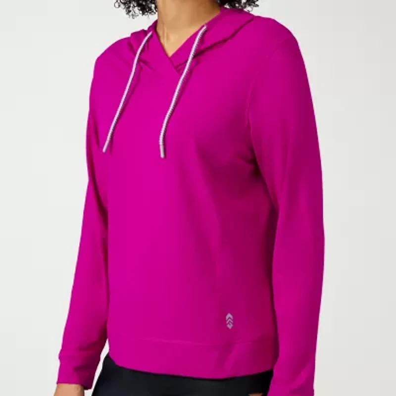 Free Country Womens Long Sleeve Moisture Wicking Zipper Active Hoodie