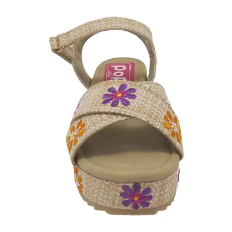 Pop Little & Big  Girls Laia Platform Sandals
