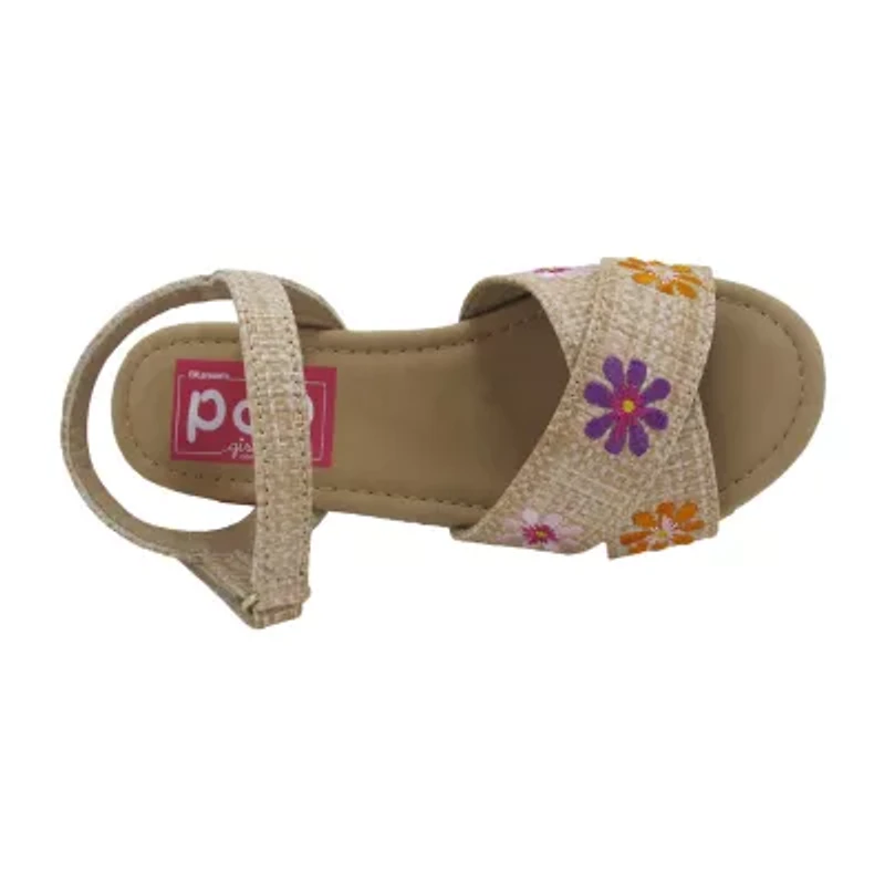 Pop Little & Big  Girls Laia Platform Sandals
