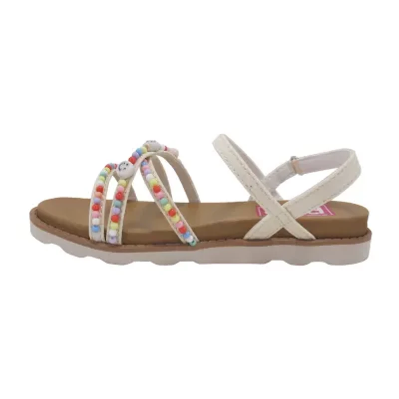 Pop Osana Little & Big Kid Girls Adjustable Strap Footbed Sandals