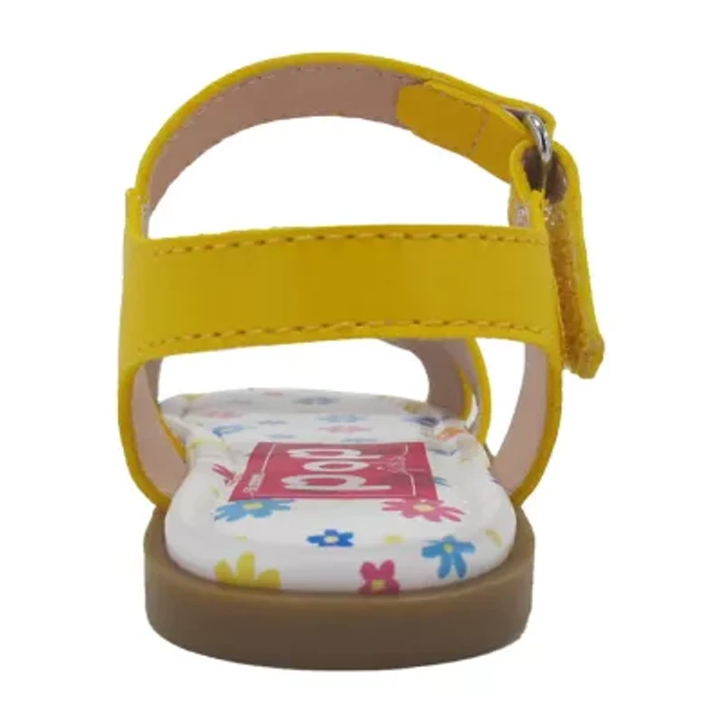 Pop Toddler Girls Lil Niyah Adjustable Strap Flat Sandals