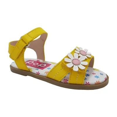Pop Toddler Girls Lil Niyah Adjustable Strap Flat Sandals