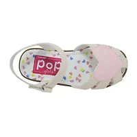 Pop Toddler Girls Lil Yoselin Adjustable Strap Flat Sandals