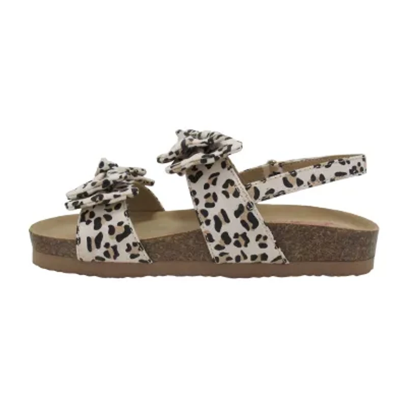 Pop Belana Little & Big Kid Girls Adjustable Strap Footbed Sandals