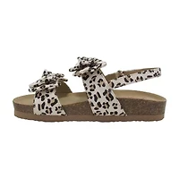 Pop Belana Little & Big Kid Girls Adjustable Strap Footbed Sandals
