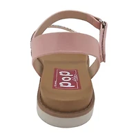 Pop Jacana Little & Big Kid Girls Adjustable Strap Footbed Sandals