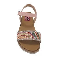 Pop Jacana Little & Big Kid Girls Adjustable Strap Footbed Sandals