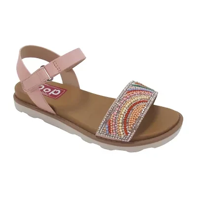 Pop Jacana Little & Big Kid Girls Adjustable Strap Footbed Sandals