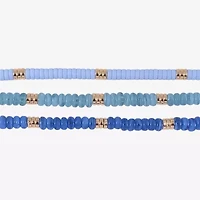Mixit Layered Womens 17 Inch Beaded Necklace