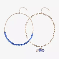 Mixit Womens 2-pc. Necklace Set