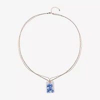 Mixit Porcelain Womens 34 Inch Pendant Necklace
