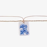 Mixit Porcelain Womens 34 Inch Pendant Necklace
