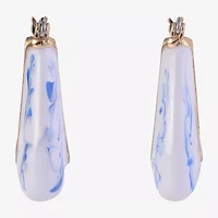 Mixit Printed Womens 27mm Hoop Earrings