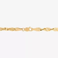 Womens 10K Gold 7.5 Inch Fashion Chain Bracelet