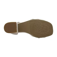 Pop Adana Little & Big Kid Girls Square Open Toe Block Heel Pumps