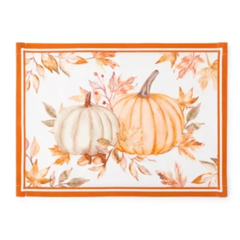 Linden Street Terra Harvest Pumpkin 4-pc. Placemat