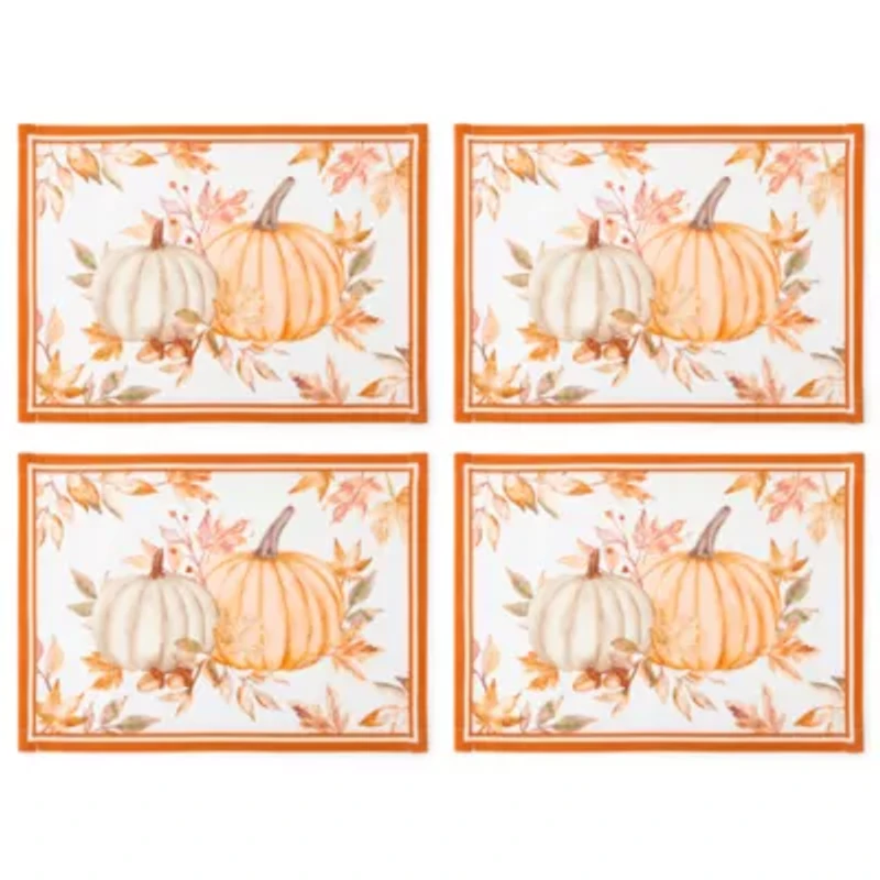 Linden Street Terra Harvest Pumpkin 4-pc. Placemat
