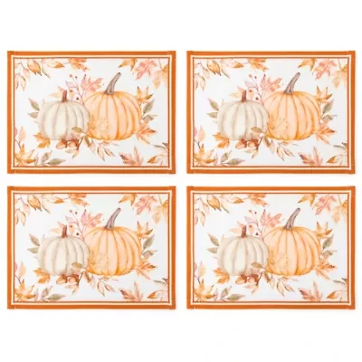 Linden Street Terra Harvest Pumpkin 4-pc. Placemat
