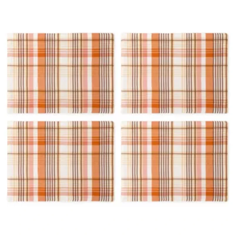 Linden Street Terra Harvest Plaid 4-pc. Placemat