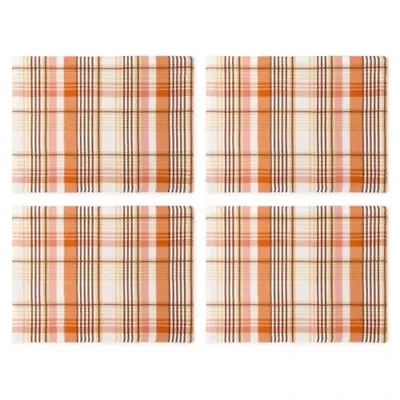 Linden Street Terra Harvest Plaid 4-pc. Placemat