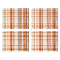 Linden Street Terra Harvest Plaid 4-pc. Placemat