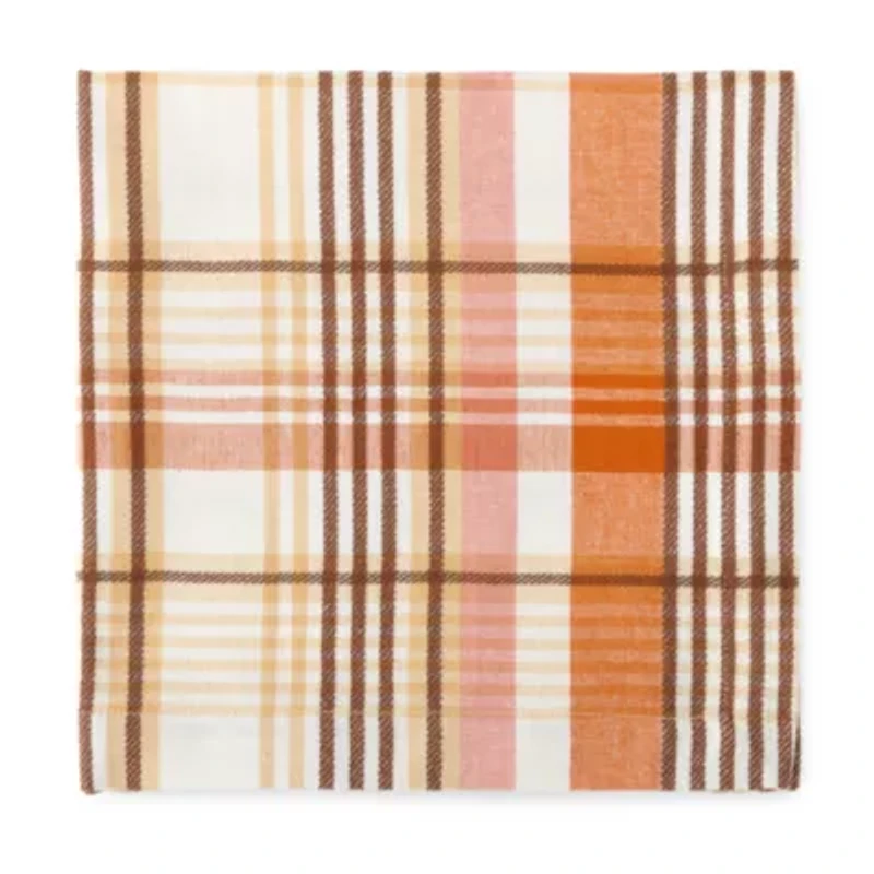 Linden Street Terra Harvest Plaid 4-pc. Napkins