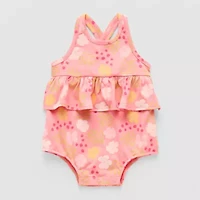 Okie Dokie Baby Girls Sleeveless Gingham Romper