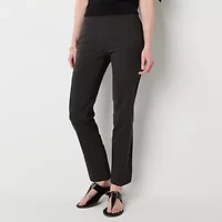 Liz Claiborne Lisa Womens Straight Mid Rise Pull-On Pant