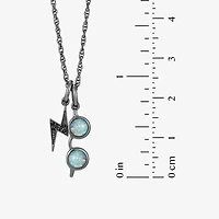 Harry Potter Womens Lab Created Multi Color Opal Sterling Silver 16 Inch Pendant Necklace