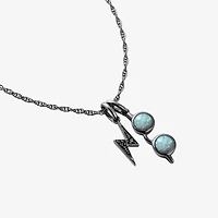 Harry Potter Womens Lab Created Multi Color Opal Sterling Silver 16 Inch Pendant Necklace