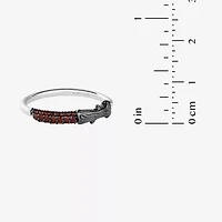 Harry Potter Womens Genuine Red Garnet Sterling Silver Cocktail Ring