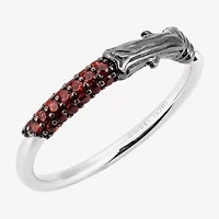 Harry Potter Womens Genuine Red Garnet Sterling Silver Cocktail Ring